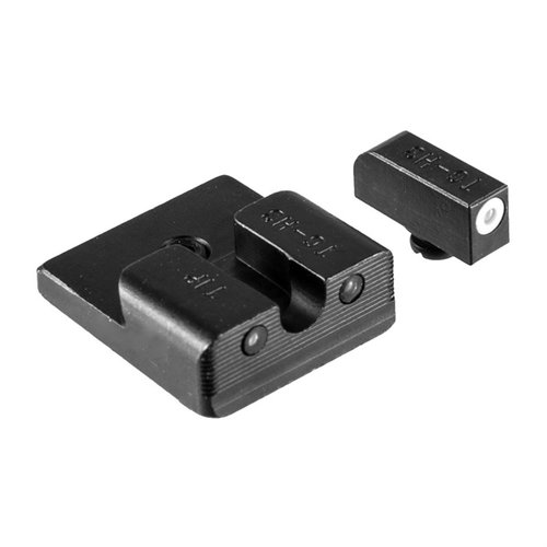 Enhance your Taurus handgun with TRUGLO Tritium night sights featuring Swiss tritium for brightness, snag resistance, and a battery-free glow in the dark design.