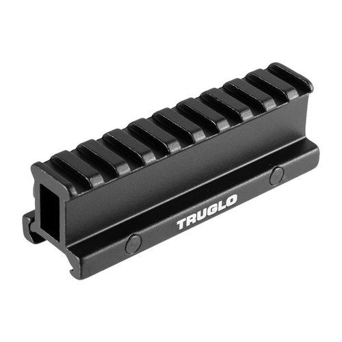 Elevate your AR-15 optics with the TRUGLO 1" Picatinny riser mount, crafted from CNC-machined aluminum for a stable, natural shooting posture.