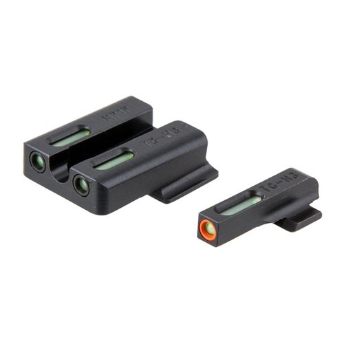 The TRUGLO TFX Pro Sights offer Tritium illumination, fiber optics for light amplification, and durable CNC machined steel, ensuring superior performance and protection.
