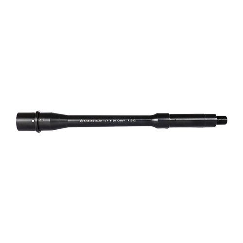 Discover precision-engineered 5.56mm AR-15 barrels, featuring durable 4150 steel, smooth tapers for reduced whip, and a variety of lengths for optimal performance.