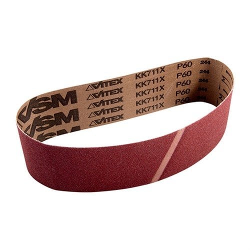 Experience superior belt life and finish with VSM's 60 grit aluminum oxide sanding belts, designed for Raytech drums using innovative Compact Grain technology.