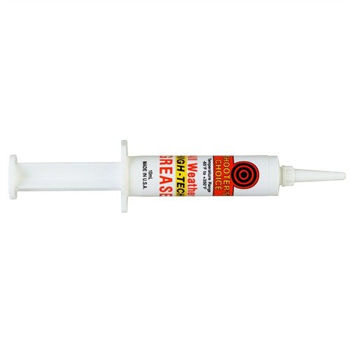 Shooters Choice ALL-WEATHER High-Tech Grease offers extreme-pressure protection from -65° F to +350° F, ensuring smooth operation in any climate.