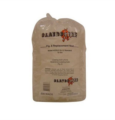 The Claybuster FIG 8 12 Gauge Wads are ideal for 1-1/8 to 1-1/4 oz loads, perfect for trap, skeet, and sporting clays, ensuring optimal performance in tapered hulls.