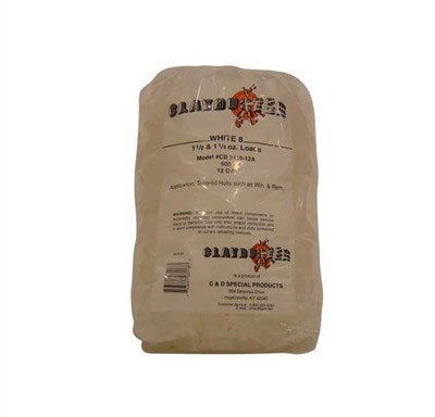 The Claybuster WHITE 8 12 Gauge Wads are ideal for 1-1/8 to 1-1/4 oz loads, excelling in tapered hulls for trap, skeet, and sporting clay shooting.