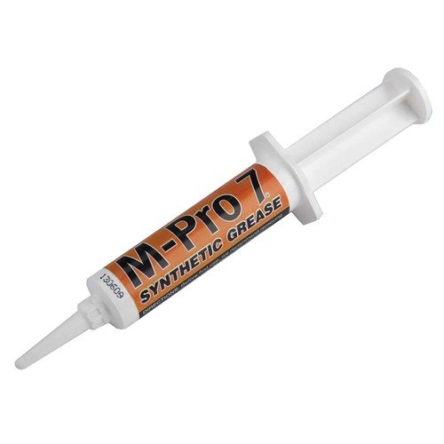 M-Pro 7 Synthetic Grease offers extreme water resistance, rust inhibition, and long-lasting protection for firearms, tools, and more in harsh conditions.
