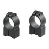 The WARNE MFG. COMPANY MAXIMA Tikka Rings are durable, lightweight, and designed for a secure fit, enhancing accuracy with a sleek matte black finish.