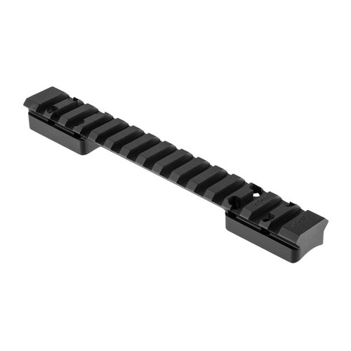 The Warne Mountain Tech Tactical Rail for Browning X-Bolt long-action rifles offers a lightweight, durable 7075-T6 aluminum design with a matte finish and 20 MOA for precision.