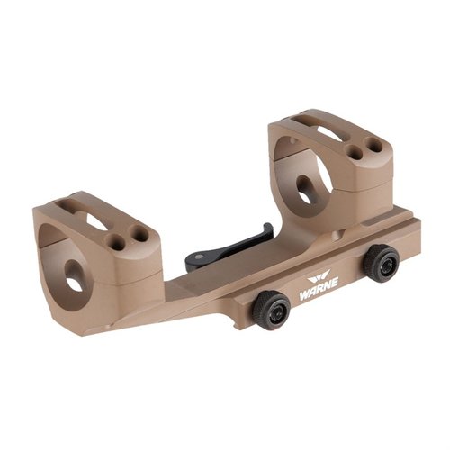 The Warne QD XSKEL Cantilever Mount offers a lightweight, skeletonized design with 2" forward cantilever for optimal eye relief, ensuring reliability without added weight.
