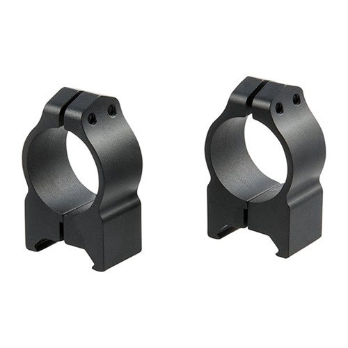 Discover the durable Warne Maxima Fixed Rings in 1" Medium height, crafted from steel with a sleek powder-coated black finish for reliable performance.