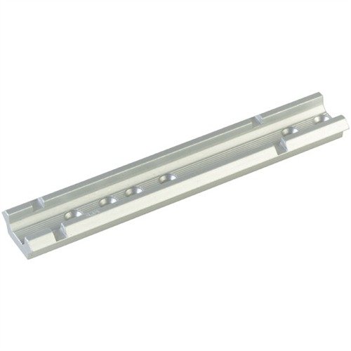 The WEAVER #63B-S Base offers durable aluminum construction with a polished blue finish, compatible with Top Mount and See-Thru Mount Rings for versatile mounting.