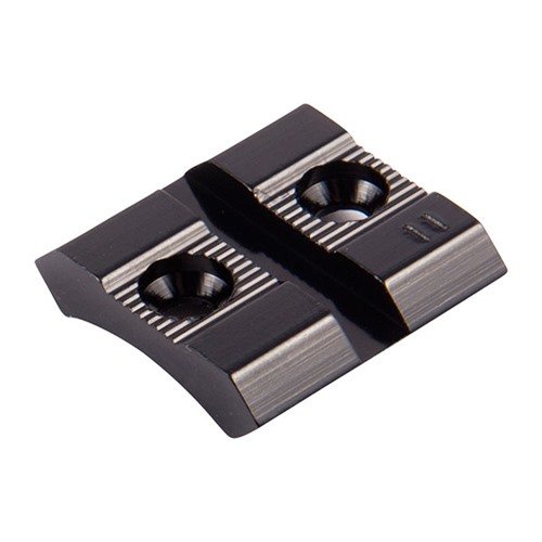 The WEAVER #11 Base offers durable aluminum construction with a polished blue finish, fitting both Top Mount and See-Thru Mount Rings for versatile mounting options.