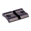 The WEAVER #20A Base offers durable aluminum construction with a polished blue finish, fitting both Top Mount and See-Thru Mount Rings for versatile use.