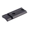 The WEAVER #40A-M Base offers durable aluminum construction with a polished blue finish, ensuring compatibility with Top Mount and See-Thru Mount Rings for versatile mounting.