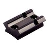 The WEAVER #47 Base offers durable aluminum construction, a polished blue finish, and compatibility with Top Mount and See-Thru Mount Rings for versatile mounting options.