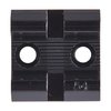 The WEAVER #54 Base offers durable aluminum construction with a polished blue finish, compatible with Top Mount and See-Thru Mount Rings for versatile mounting options.