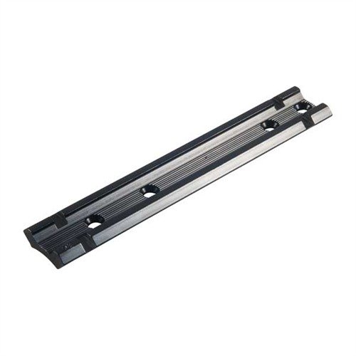 The WEAVER #93 Base offers durable aluminum construction with a polished blue finish, compatible with Top Mount and See-Thru Mount Rings for versatile mounting options.