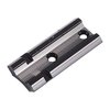 The WEAVER #402 Base offers durable aluminum construction, a polished blue finish, and compatibility with Top Mount and See-Thru Mount Rings for versatile mounting.