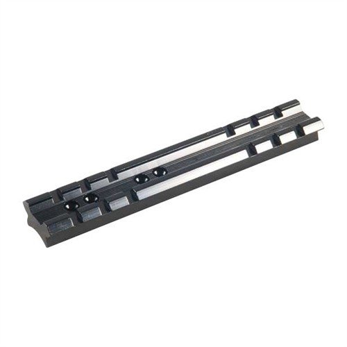 The WEAVER #410 Base offers durable aluminum construction, a polished blue finish, and compatibility with Top Mount and See-Thru Mount Rings for versatile mounting.