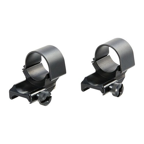 Enhance your firearm's optics with the WEAVER 1" High-Dual Extension Rings in Matte Blue, offering durability and stability for precise aiming.