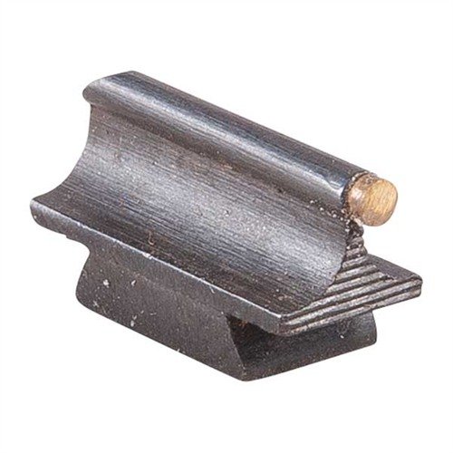 Upgrade your rifle with the Williams Gun Sight 1/16" Narrow Front Sight, featuring a polished brass bead and a blued steel blade for precision aiming.