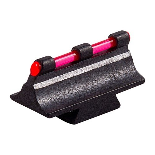 Enhance your shooting accuracy with the Williams Gun Sight .375" Fiber Optic 375M Front Sight, featuring a durable blued steel construction and a vibrant red fiber optic insert.