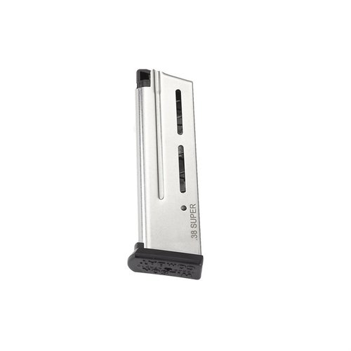 The Wilson Combat 1911 Elite Tactical Magazine offers a 10-round capacity, superb feeding, and a durable stainless steel design for reliable performance in your .38 Super 1911.