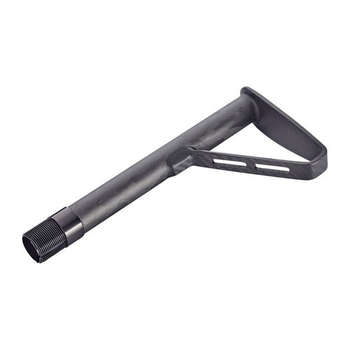The JENTRA Carbon Fiber M-LOK Buttstock offers lightweight durability, a 10.1" LOP, compatibility with mil-spec AR15 stocks, and a snag-free shoulder plate.