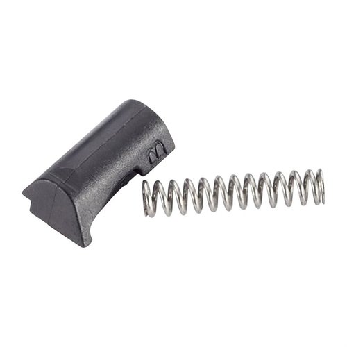 Enhance your SIG P320 with the WCP320 Magazine Release Spring & Stop Kit, featuring a durable black polymer catch and an improved spring for reliable performance.