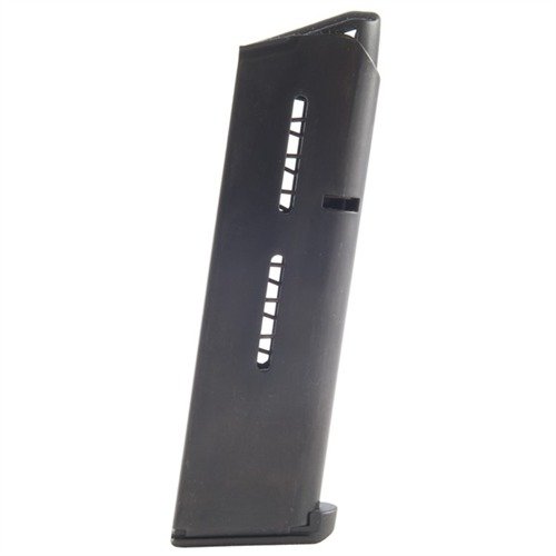 Experience reliable feeding with the Wilson Combat 47 Series .45 ACP 7-Round Magazine, featuring self-lubricating followers and durable stainless steel construction.