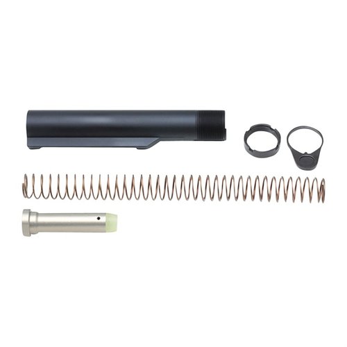 Upgrade your AR-15 with the Wilson Combat Super-Stoc Kit, featuring a durable 7075-T6 aluminum receiver extension and complete Mil-Spec components for reliable performance.