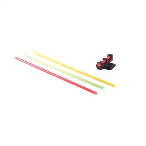 .175" Lightning Rod Sight by Brazos Custom Gunworks features a bright red finish, ensuring your eye stays on target with its durable steel construction.